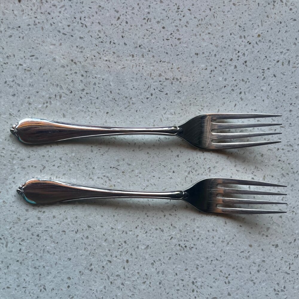 Towle Supreme Pattern Forks Set Of 2 18/8 Stainless Steel 6.75" Long